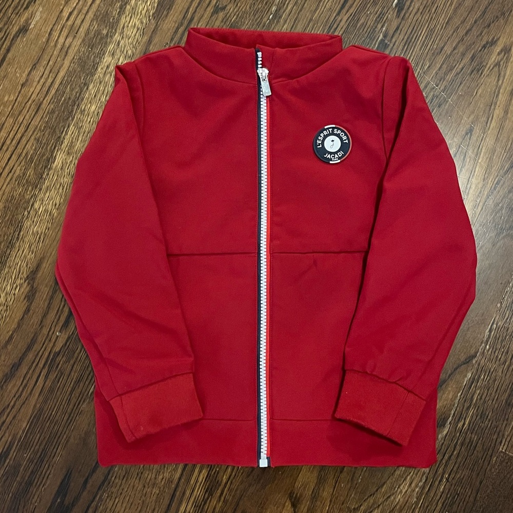 Gently worn red Jacadi jacket, size 6